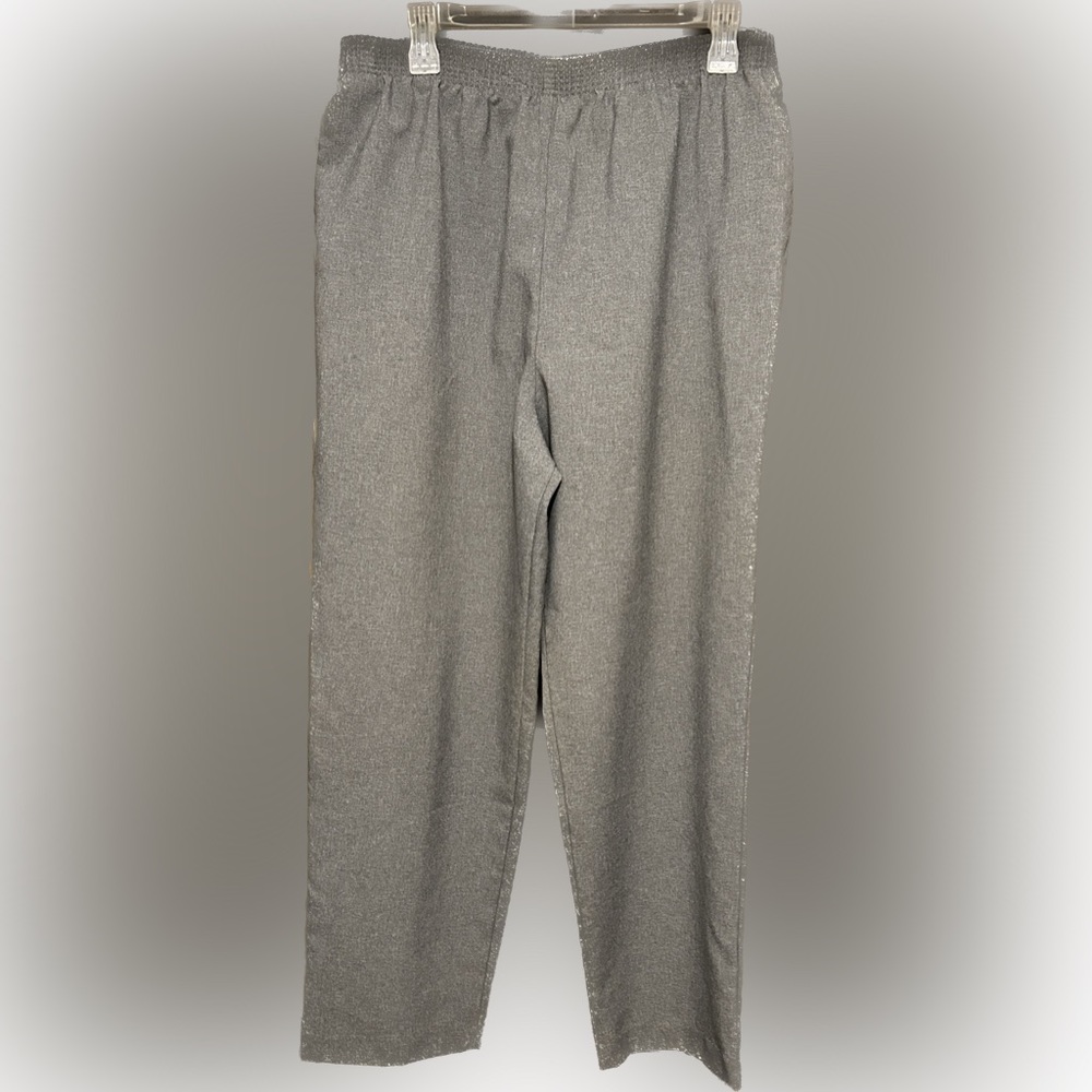 Women’s gray elastic waist dress pants
